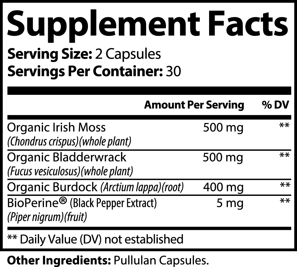 BiōBodyLabs Irish Sea Moss+