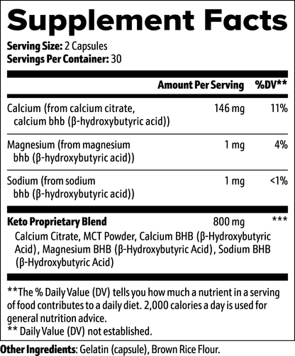 BiōBodyLabs BHB Élite Ketosis Capsules