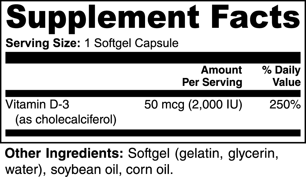 BiōBodyLabs D3 Vitale 50mcg | 2,000 IU