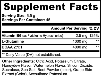 BiōBodyLabs BCAA Post Workout Powder (Honeydew/Watermelon)