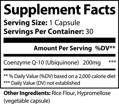 BiōBodyLabs CoQ10 ENHANCE | Ubiquinone 200mg