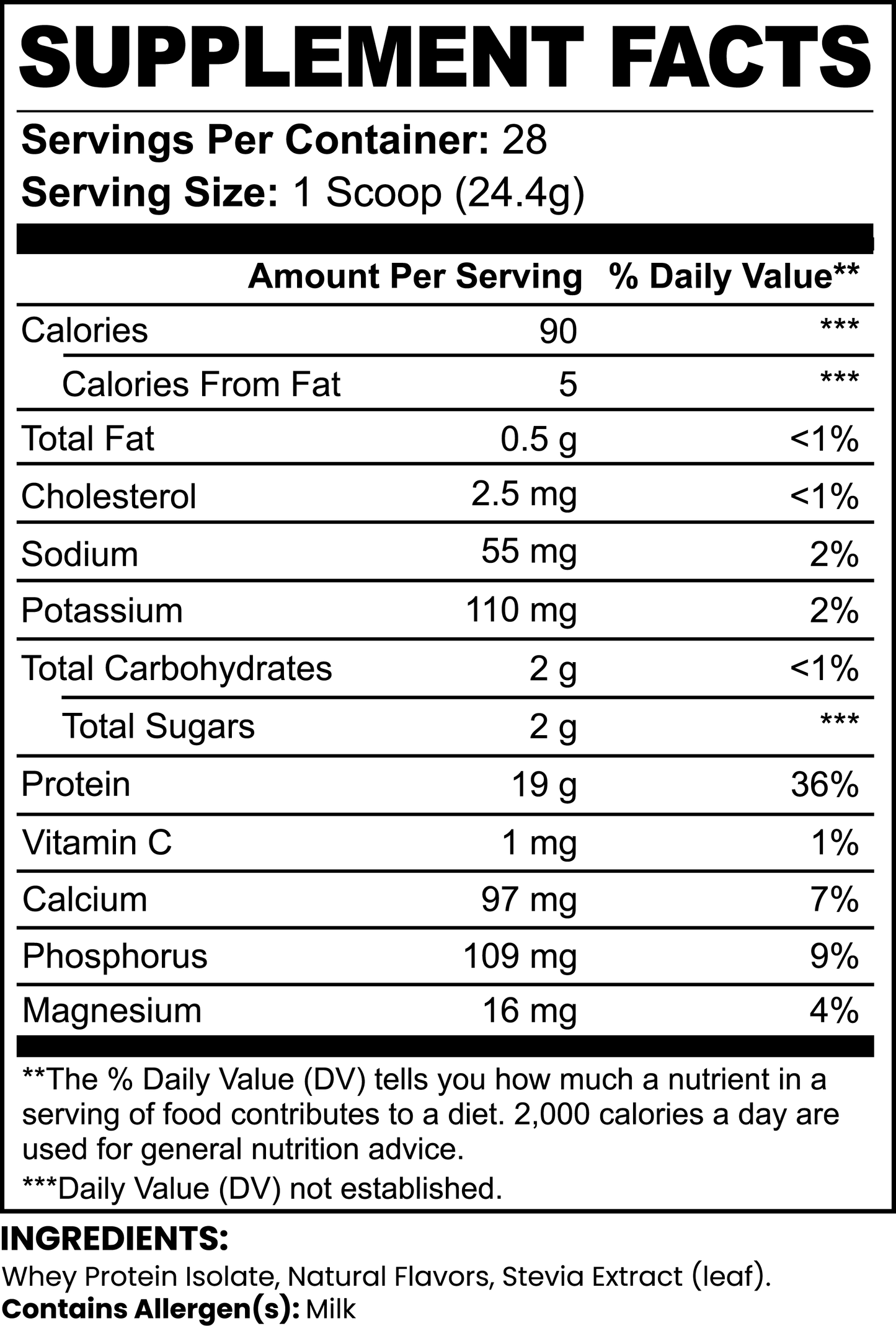 BiōBodyLabs 100% Pure Whey Protein Isolate (Vanilla Cream)