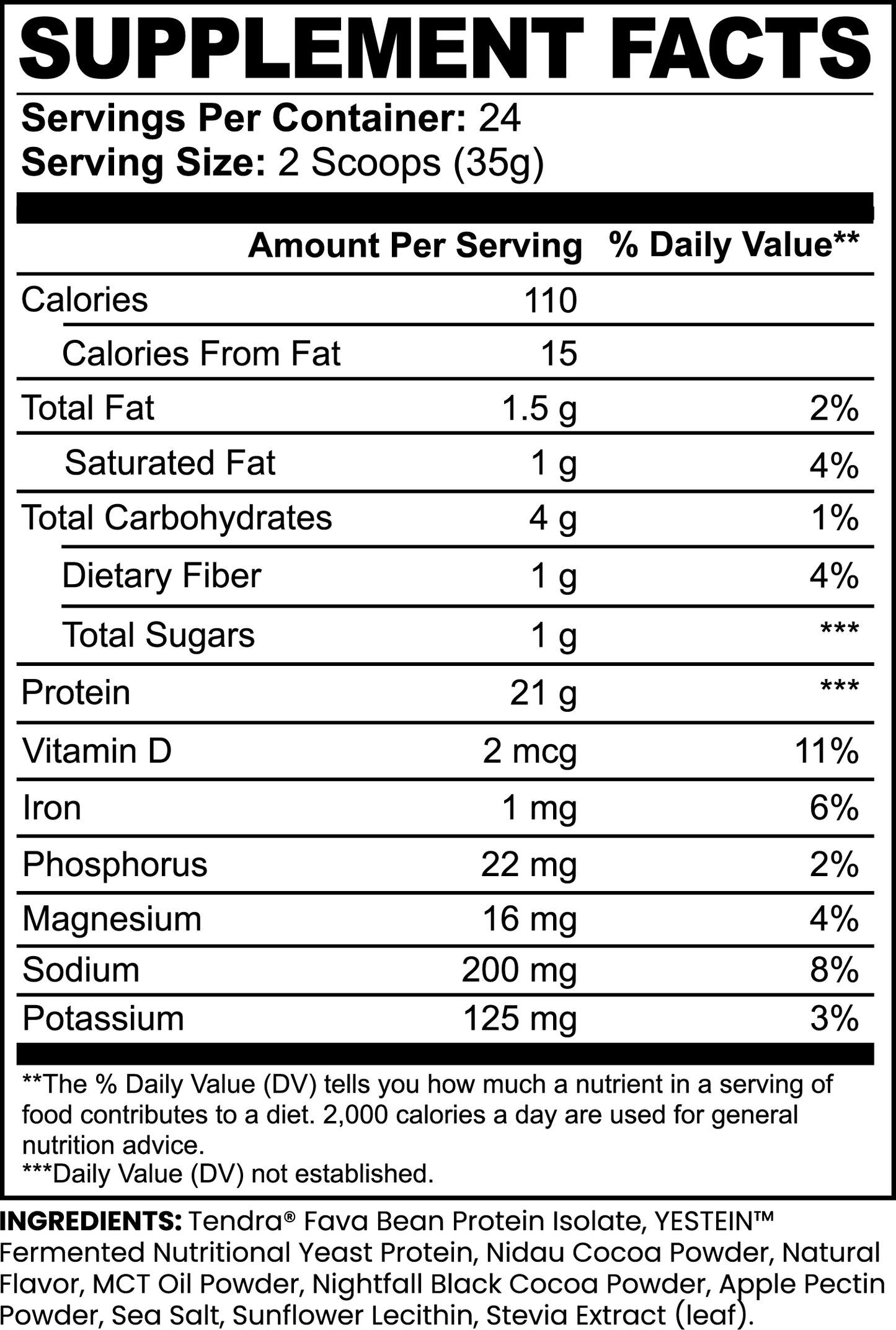 BiōBodyLabs Activated Plant Protein (Cacao Bean)