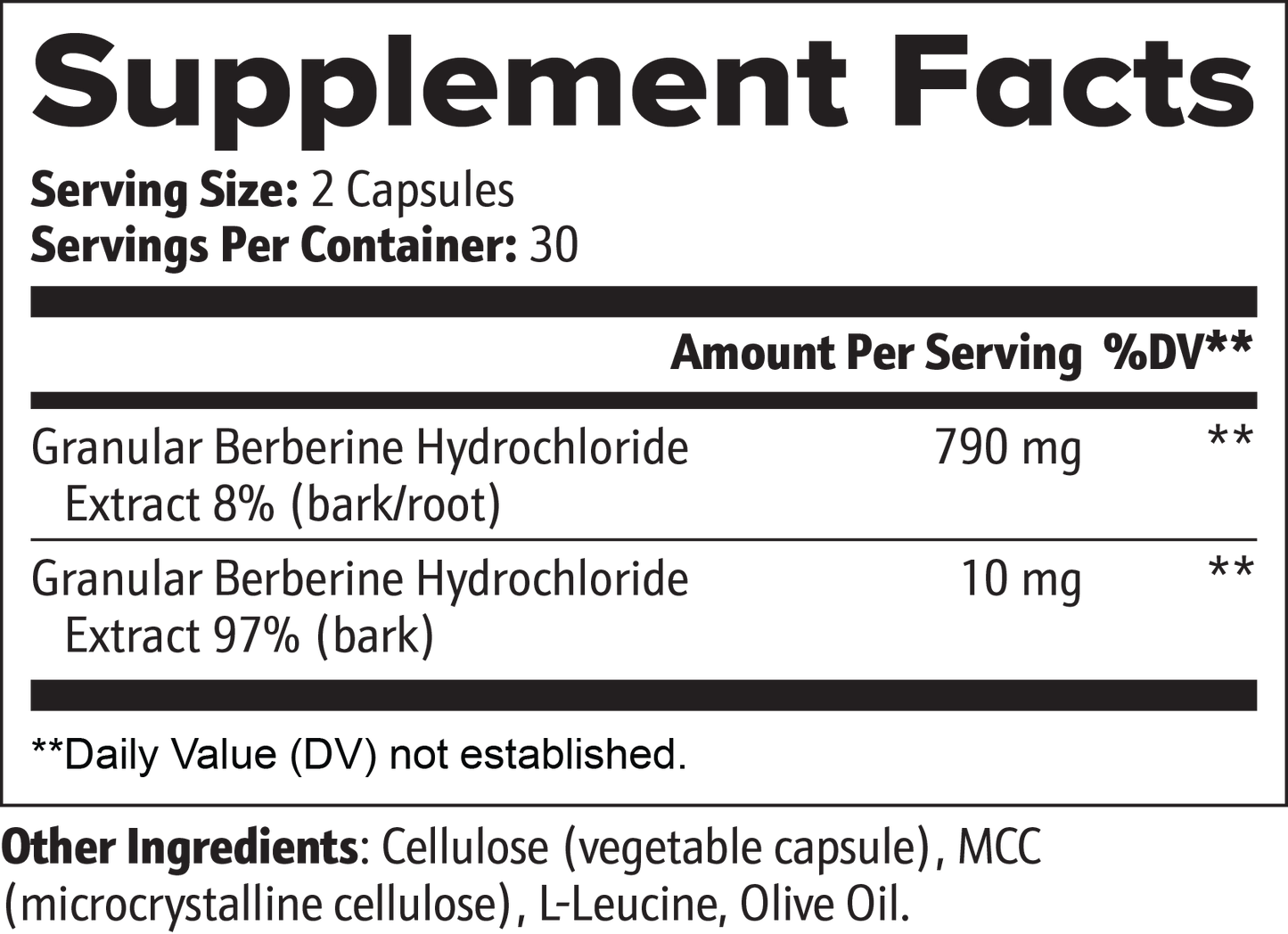 BiōBodyLabs Berberine Complex