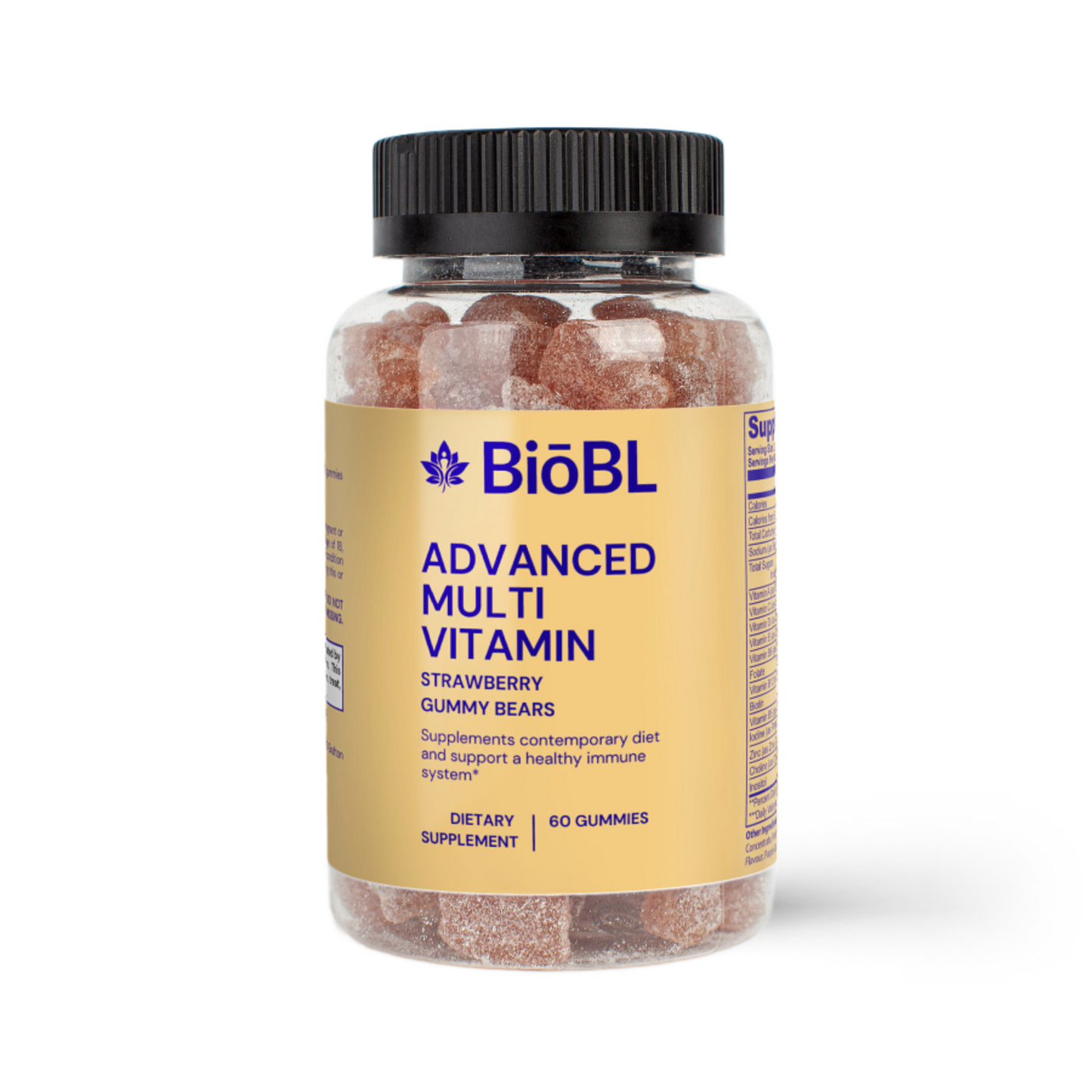 BiōBodyLabs Multivitamin Strawberry Gummys Bears (Adult)