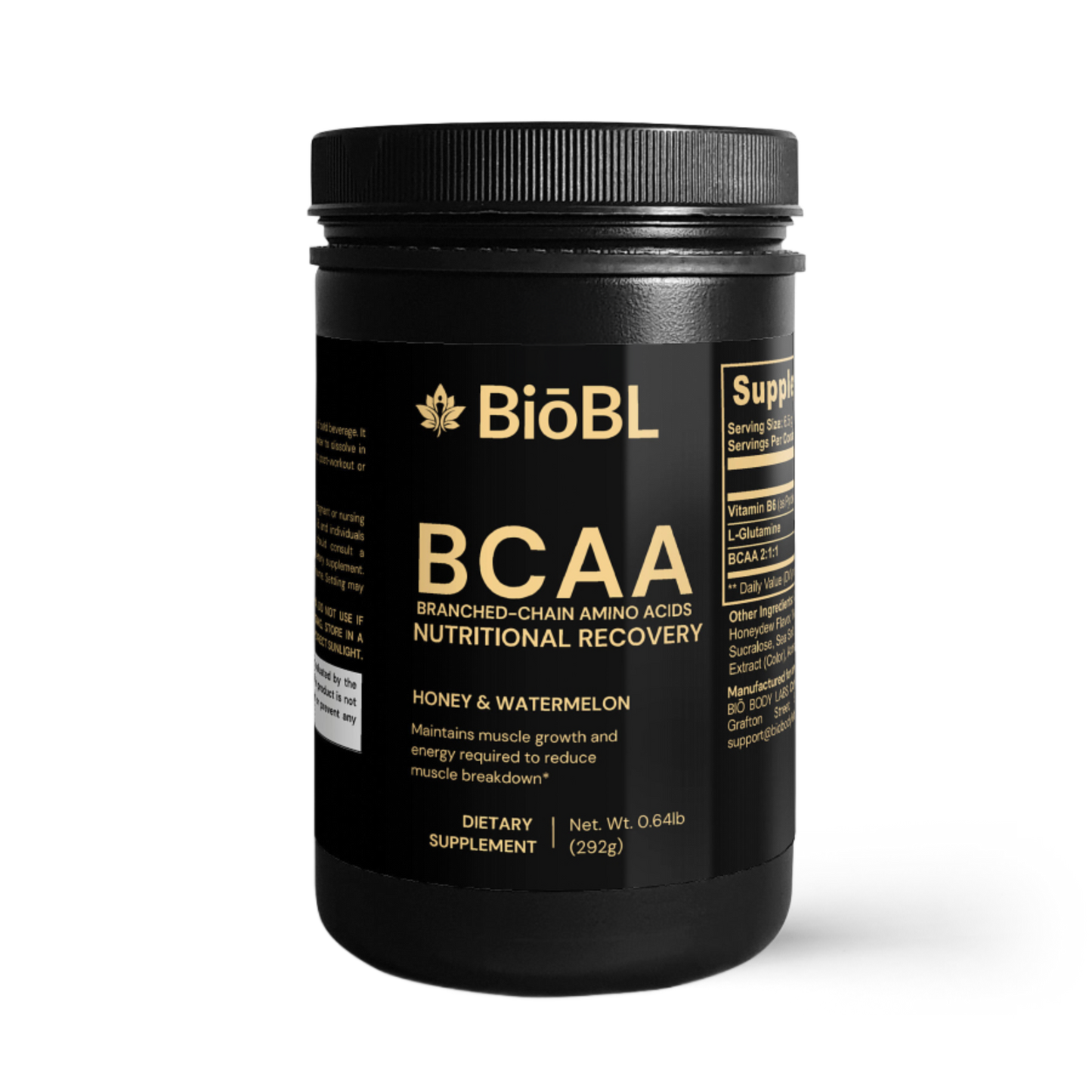 BiōBodyLabs BCAA Post Workout Powder (Honeydew/Watermelon)