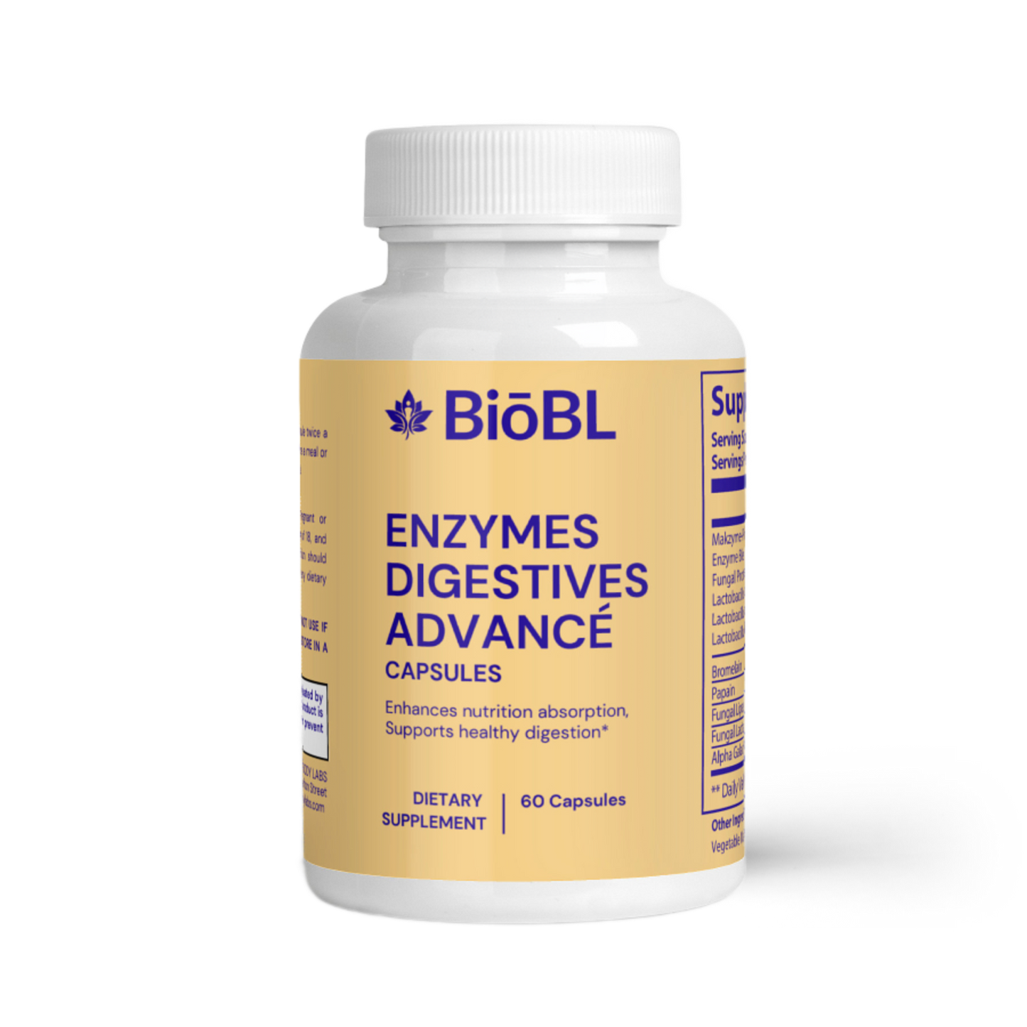 BiōBodyLabs Enzymes Digestives Advancé (Pro Blend)