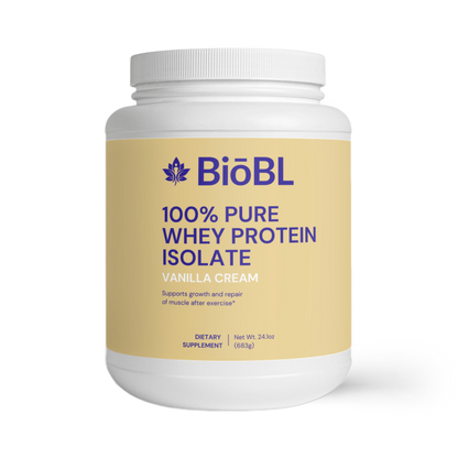 BiōBodyLabs 100% Pure Whey Protein Isolate (Vanilla Cream)