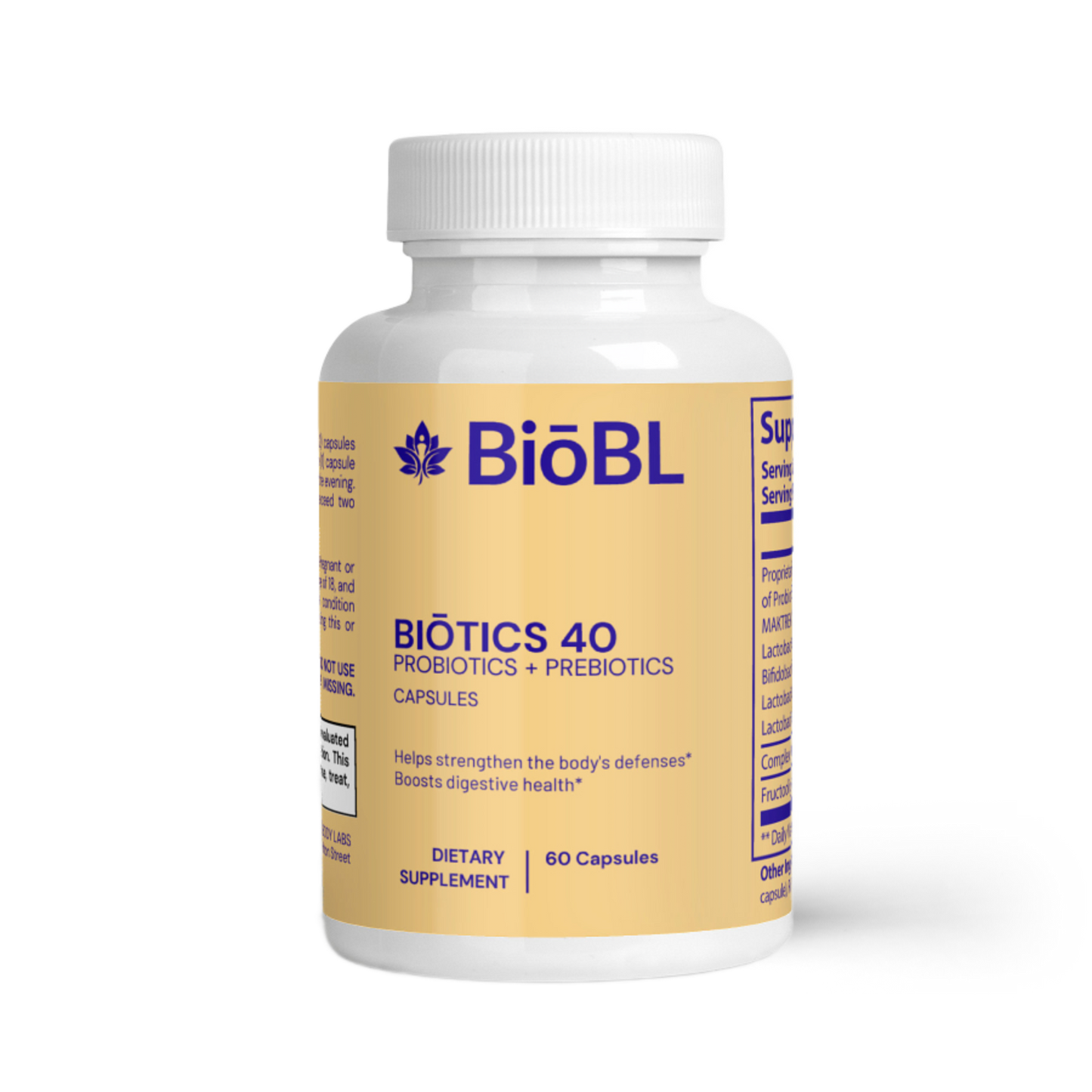 BiōBodyLabs Biōtics 40 with Prebiotics + Probiotics