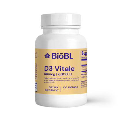 BiōBodyLabs D3 Vitale 50mcg | 2,000 IU